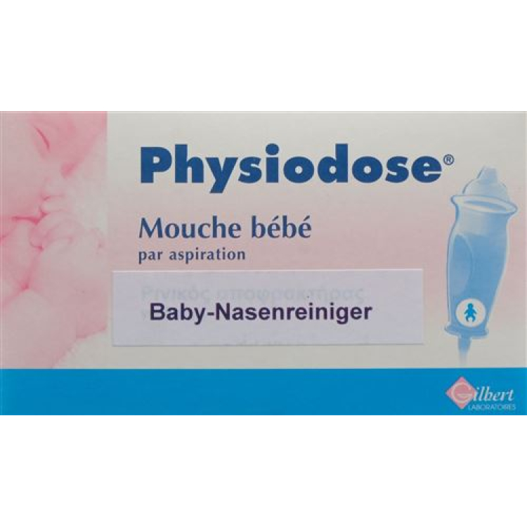 Limpador de nariz Physio Box Baby com um ensaio