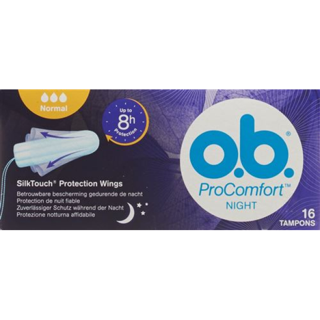 O.B. Pro Comfort Tampons Flexia, Light days, Mini, Normal and