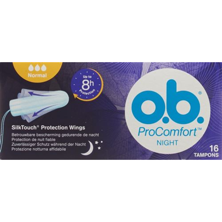 טמפונים OB Flexia ProComfort Night Normal 16 יח'