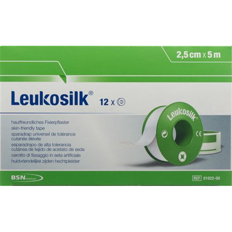 Leukosilk კანის მორგებული ფიქსაცია 5მx2.5სმ