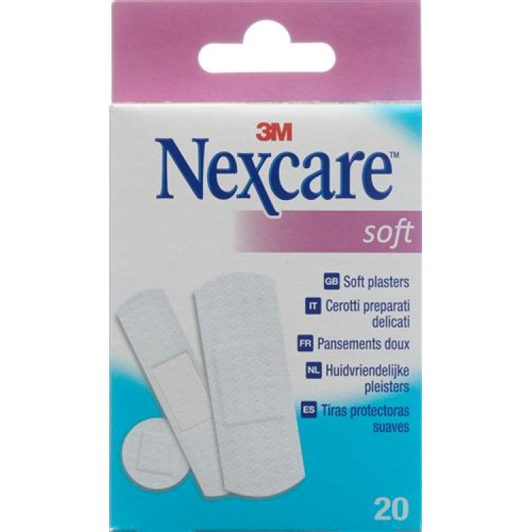 3M Nexcare patch Soft Strips assorted 20 pcs