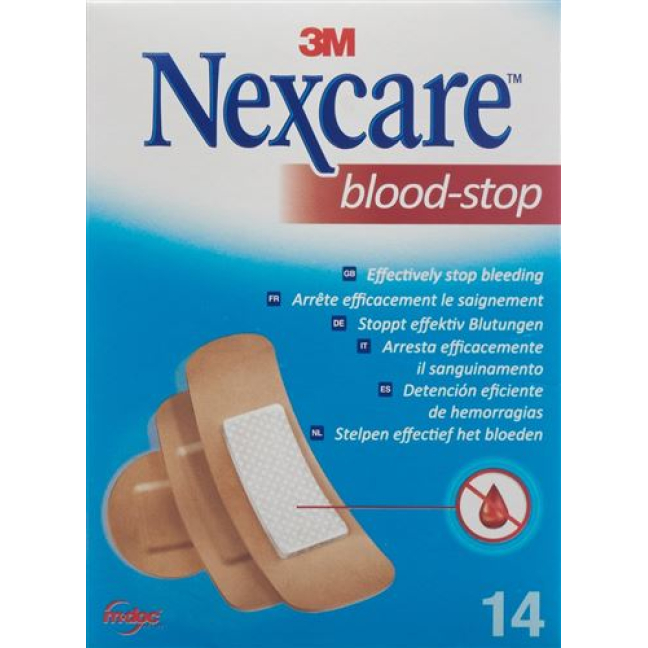 Pansements 3M Nexcare Blood-stop assortis 14 pcs