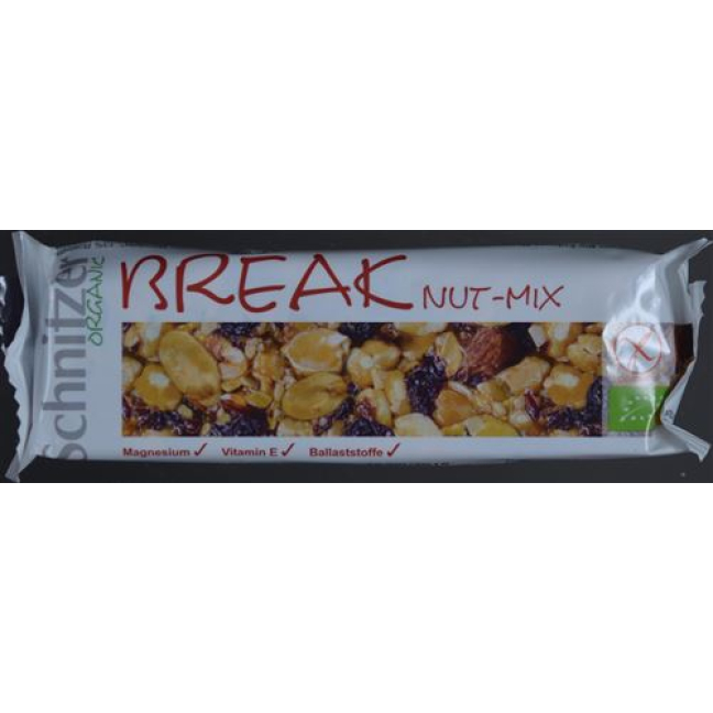 Schnitzer Bio Break Nut mix bar 24 x 40 g