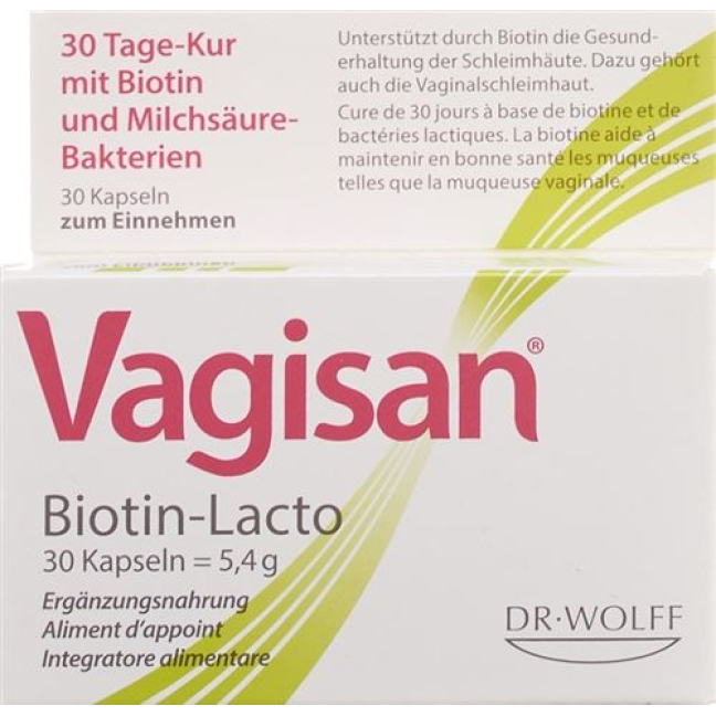 Vagisan biotin-lacto Cape 30 pcs