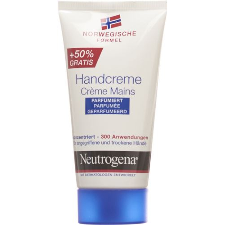 Neutrogena קרם ידיים מבושם 50 מ"ל + 50% חינם 75 מ"ל