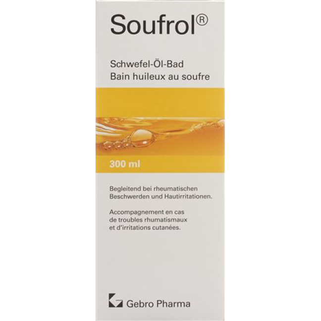 Baño de aceite sulfuroso Soufrol Fl 300 ml