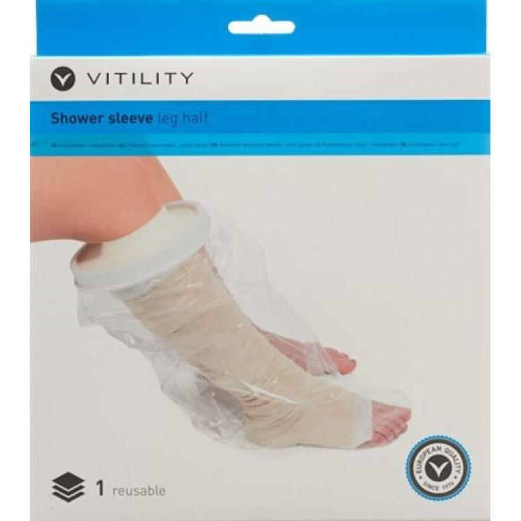 Vitility shower melapisi setengah kaki