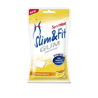 Sportmint Slim & Fit Gum Citrus Fruits Ds 80 g