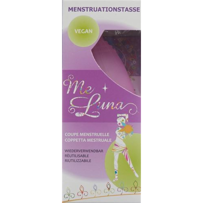 Me Luna menstrual cup Soft M Ring Pink