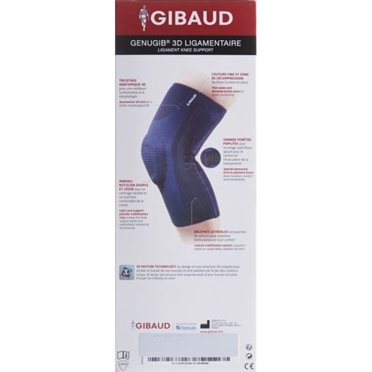 GIBAUD Genugib 3D ligament knee support Gr2 33-38cm