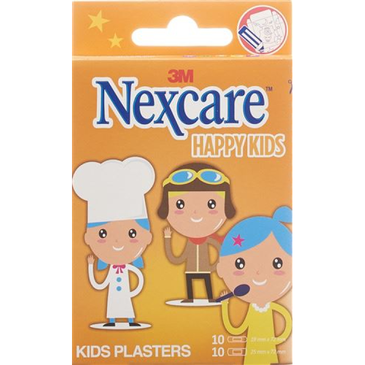 Пластырь детский 3M Nexcare Happy Kids Professions 20 шт.