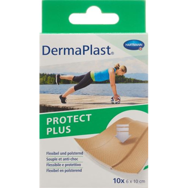 Dermaplast ProtectPlus 6x10cm 10 件