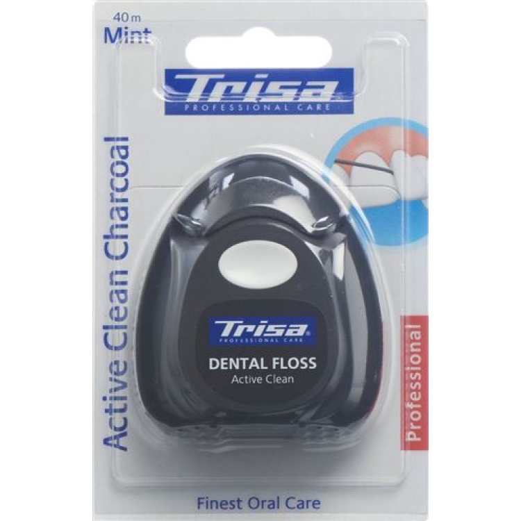 Trisa dental floss ធ្យូងអនាម័យសកម្ម