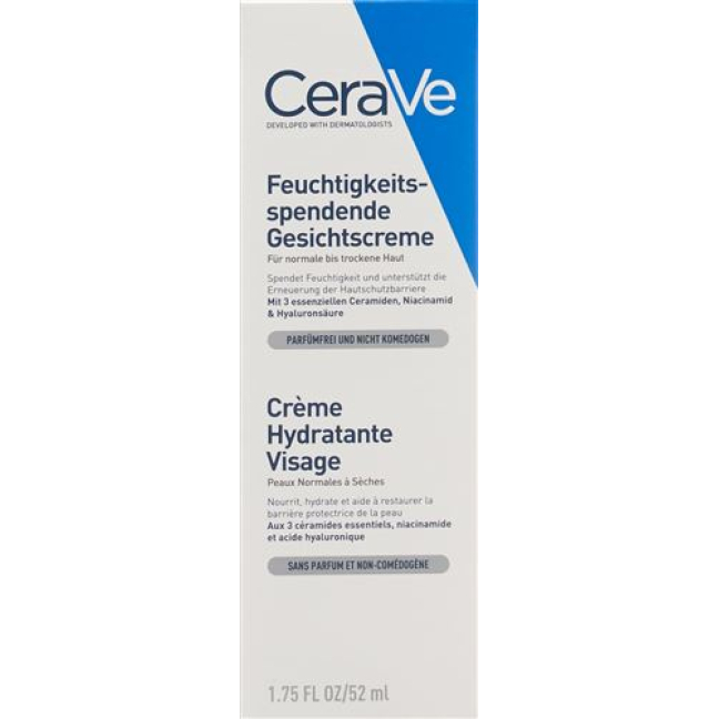 CeraVe Moisturizing Face Cream for Normal to Dry Skin