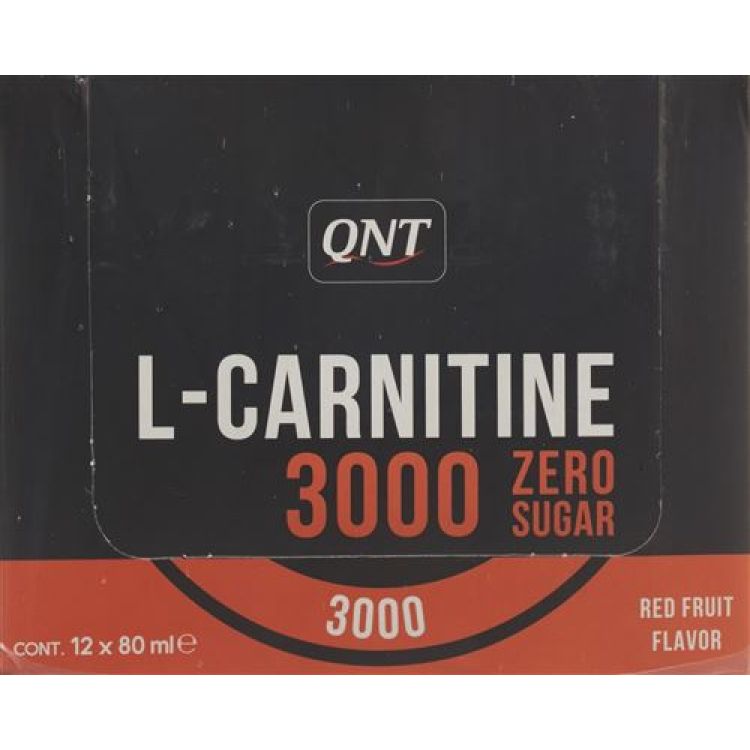 QNT L-カルニチン 3000 mg ショット 12 x 80 ml