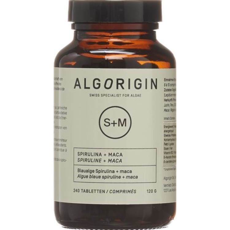 ALGORIGIN Spiruline + Maca tbl 240 kos