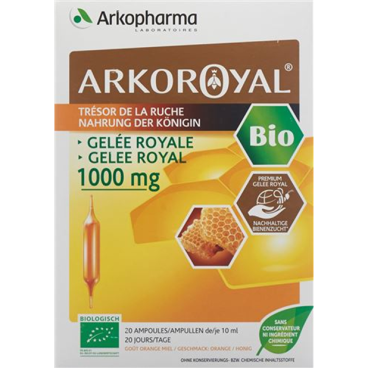 Arkoroyal ராயல் ஜெல்லி 1000 mg Bio 20 ampoules