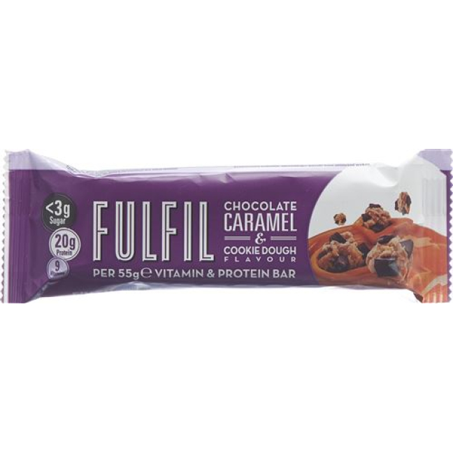 Fulfill Vitamin & Protein Bars Chocolate Caramel Cookie Dough 55 g