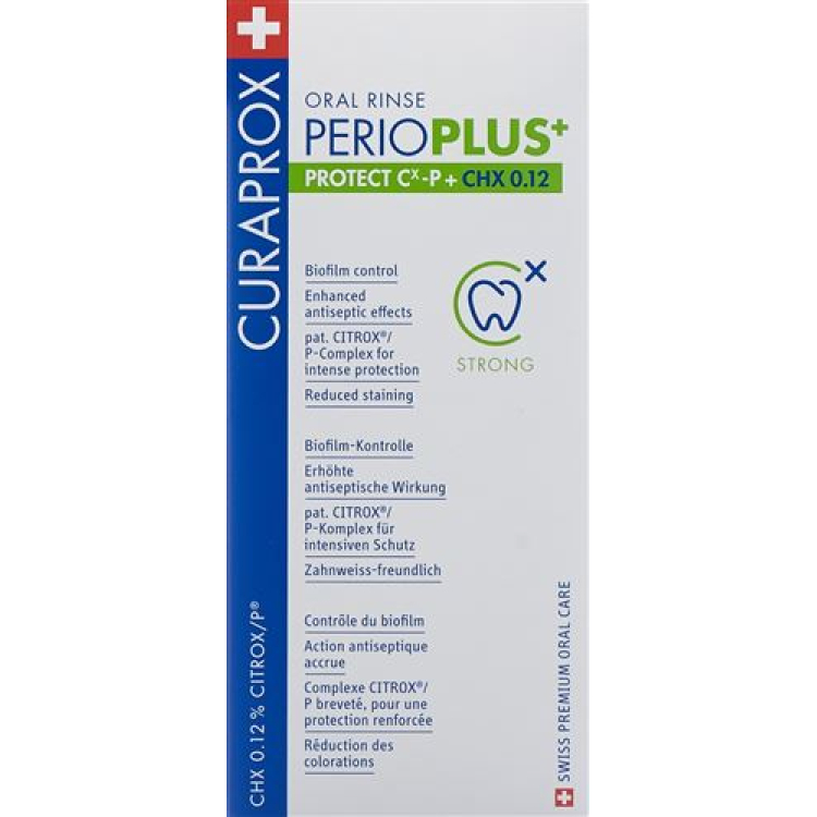 Curaprox Perio Plus CHX 0.12% से Fl 200 ml की सुरक्षा करता है