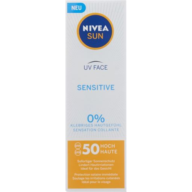 Nivea Sun хэт ягаан туяаны нүүрний мэдрэмтгий SPF 50 50 мл