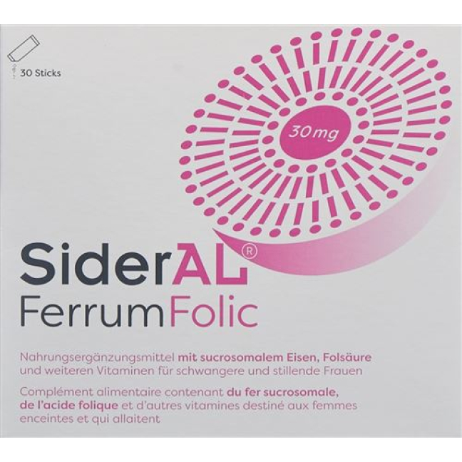 SIDERAL Ferrum Foliumzuur PLV 30 Btl 1,6 g