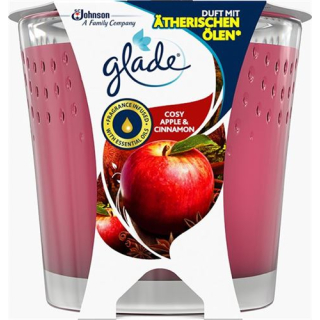 Glade Scented Candle Cozy Apple & Cinnamon Glass 129 g