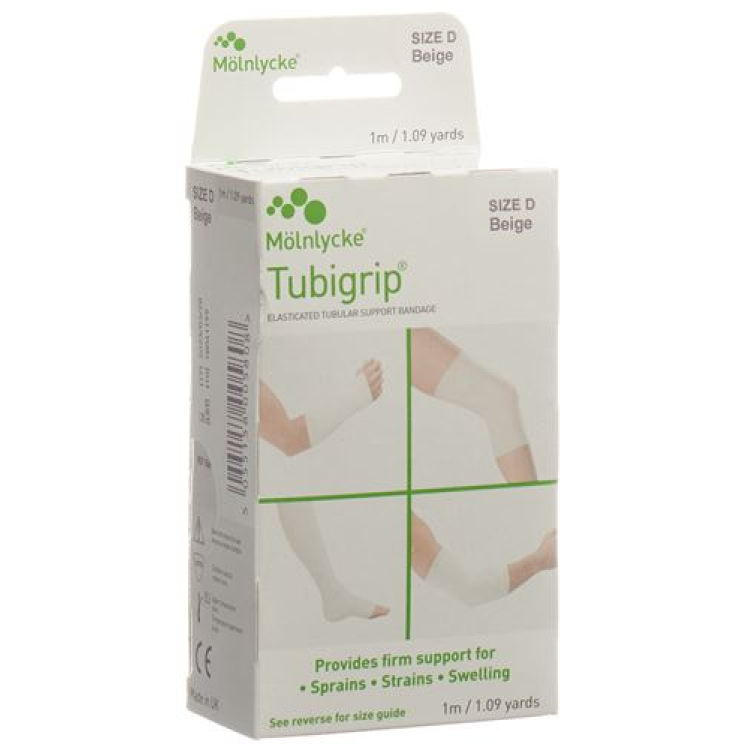 Tubigrip slangverband D 1mx7,50cm beige