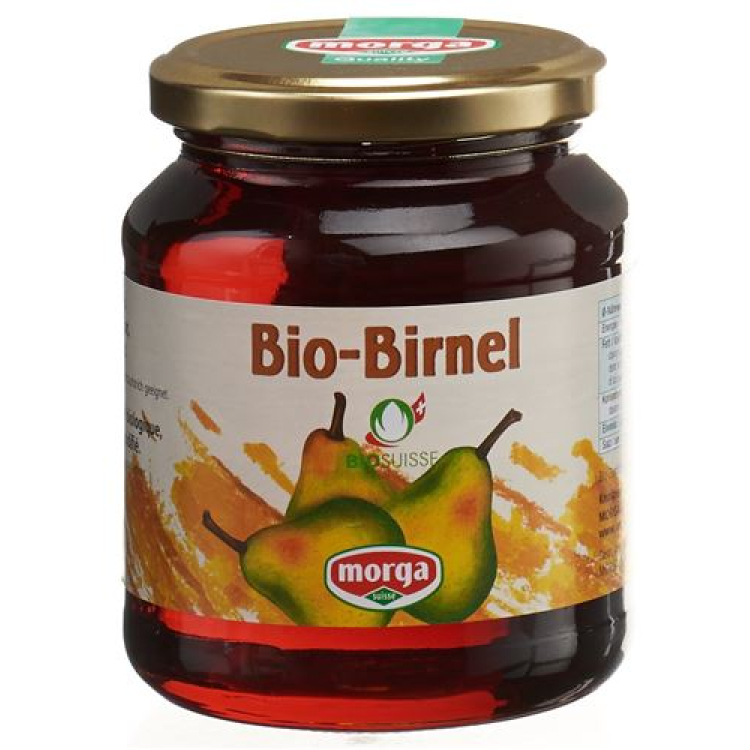 MORGA Birnel zumo de pera concentrado bio vaso 500 g