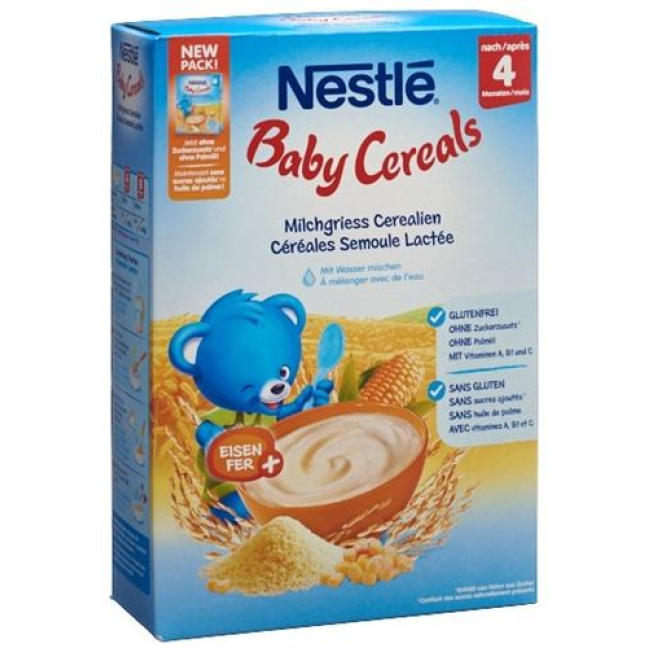 Compra Semolino con latte Baby Cereals Nestlé 6 mesi+ (450g) a un prezzo  conveniente