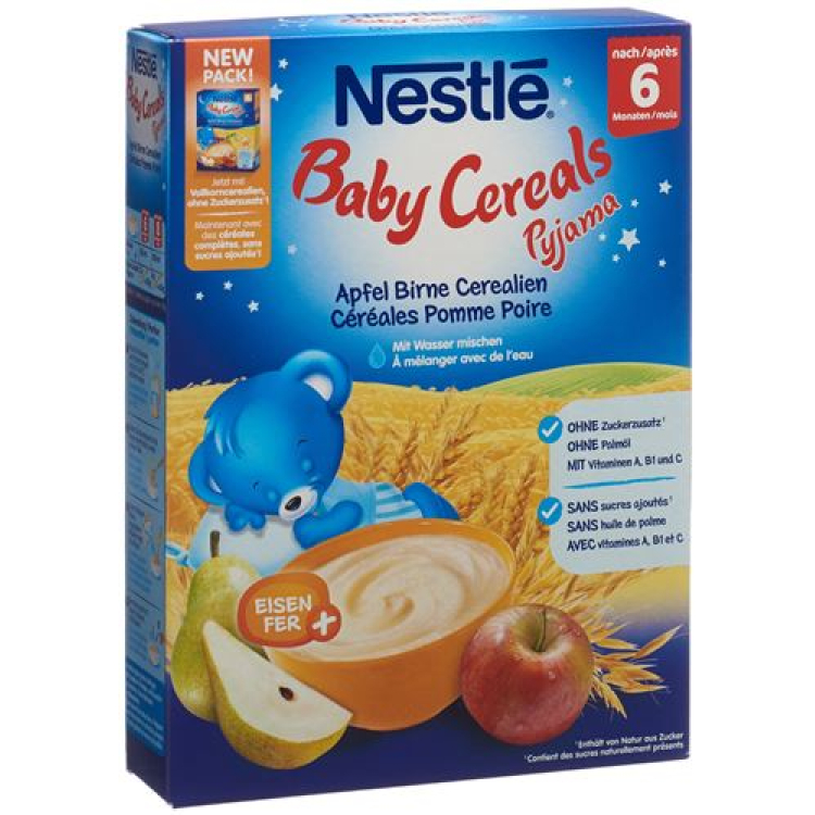 Nestlé Baby Cereals Pyjama Cerealien Apfel Birne 6 Monate 250 g