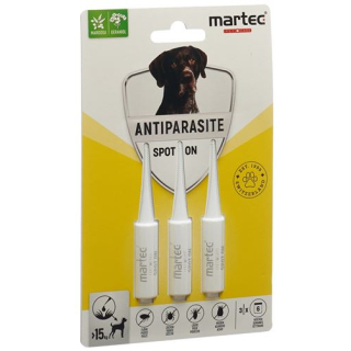 martec PET CARE Spot on ANTI PARASITE> 15kg koertele 3 x 3 ml
