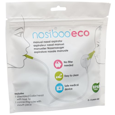 Nosiboo eco mouth-operated nasal aspirator