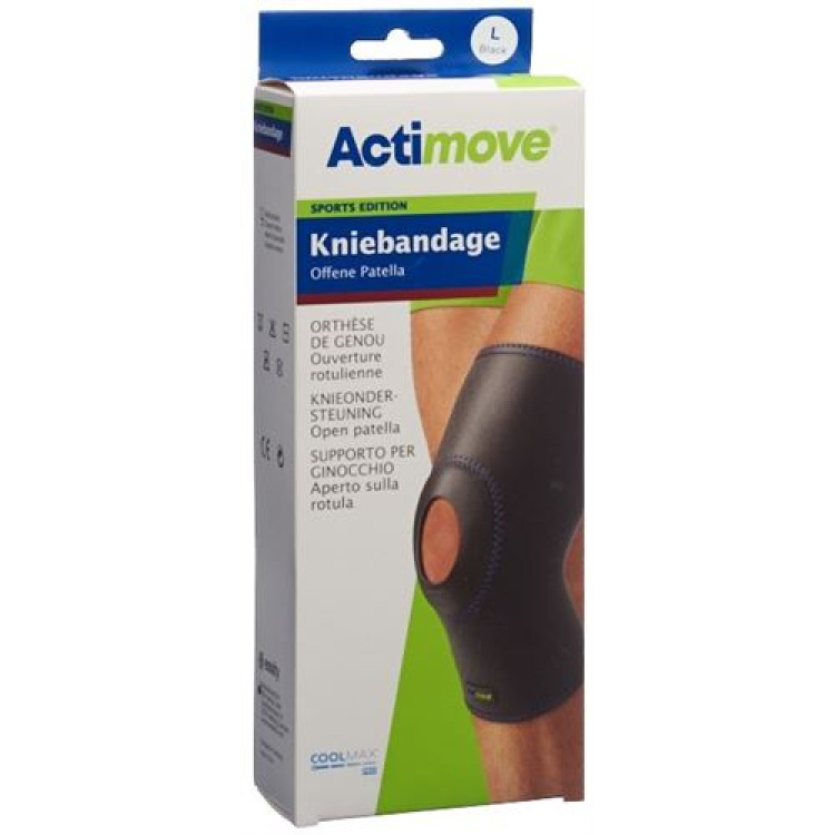 Actimove Sport Knee Support L ochiq patella