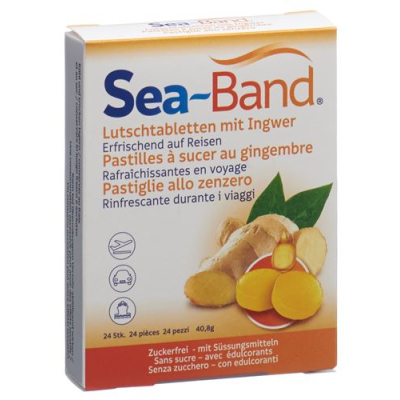 Sea-band imbirowe pastylki do ssania 24 szt