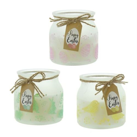 Herboristeria lantern candle Happy Easter assorted