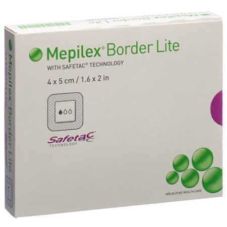 Mepilex Border Lite silicone foam dressing 4x5cm 10 pcs