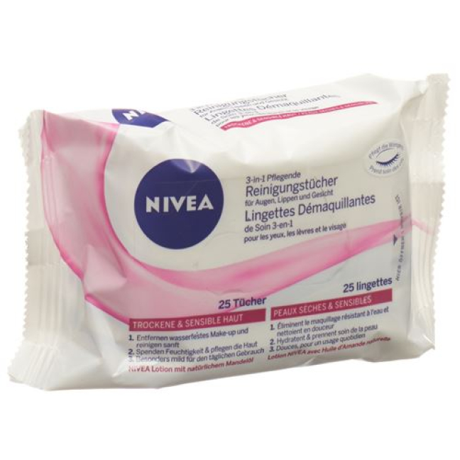 Nivea Nourishing Cleaning Wipes - 25 Pieces