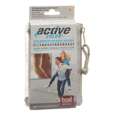 Bort active color elbow brace l + 28 ס"מ צבע עור