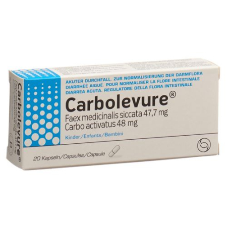 Carbolevure Capsules Child 20 pcs