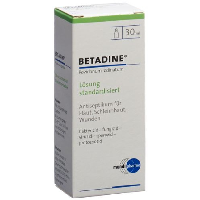 Betadine-oplossing gestandaardiseerd Lös Fl 30 ml