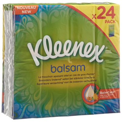 מטפחות kleenex balsam 24 על 9 יחידות