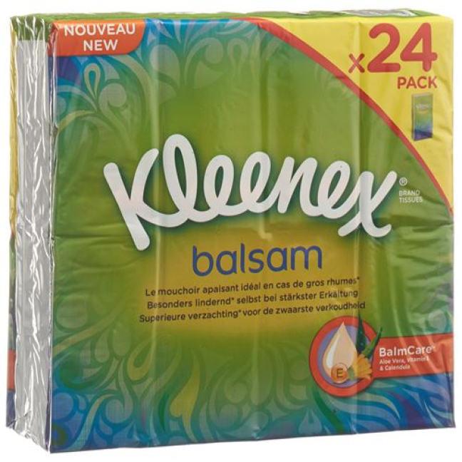 Kleenex Balsam taskurätikud 24 x 9 tk