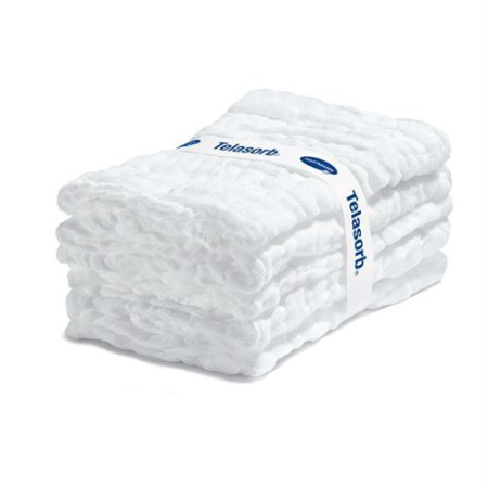 Telasorb abdominal towel 45x45cm 4-fold sterile white 12 x 5 pcs