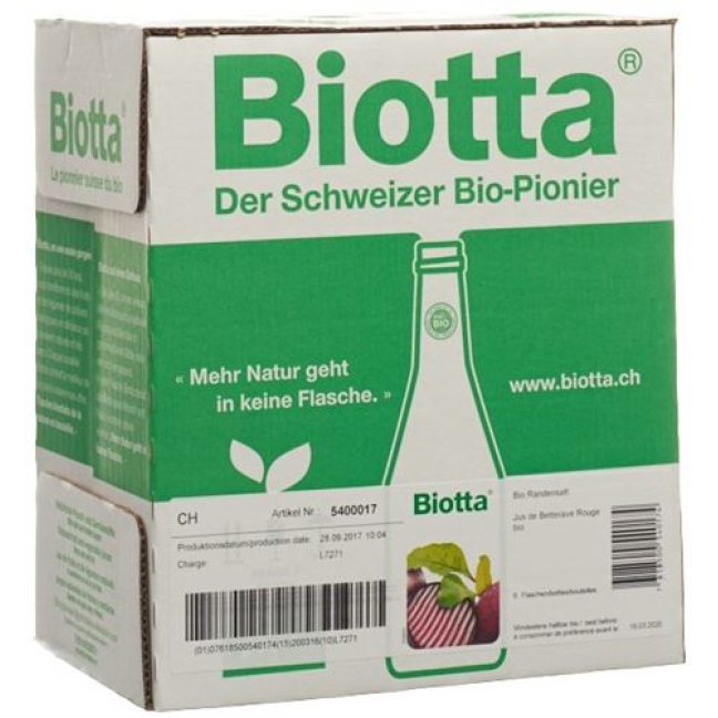 Biotta Bio kant 6 Fl 5 dl