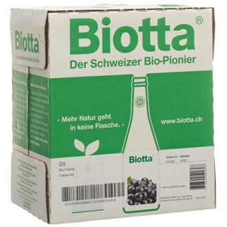 Biotta Cassis organic 6 bottles 5 dl