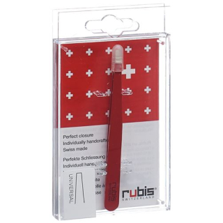 Brucelle Rubis droite Inox rouge
