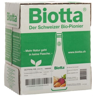 Biotta horta orgânica 6 garrafas 5 dl