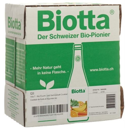 Biotta Vita 7 Bio 6 Bottles 5 dl