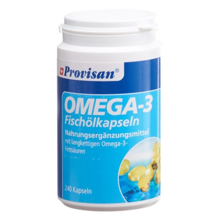 Provisan Omega 3 fiskeoliekapsler 240 stk