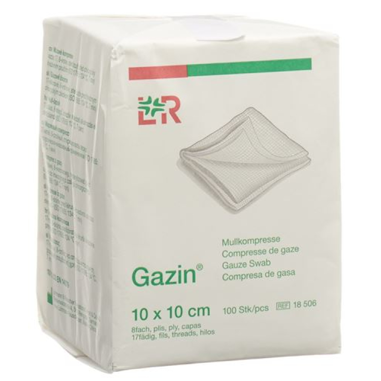 Gazin Mullkompressen 10x10cm 8-სტერილი 100 ც